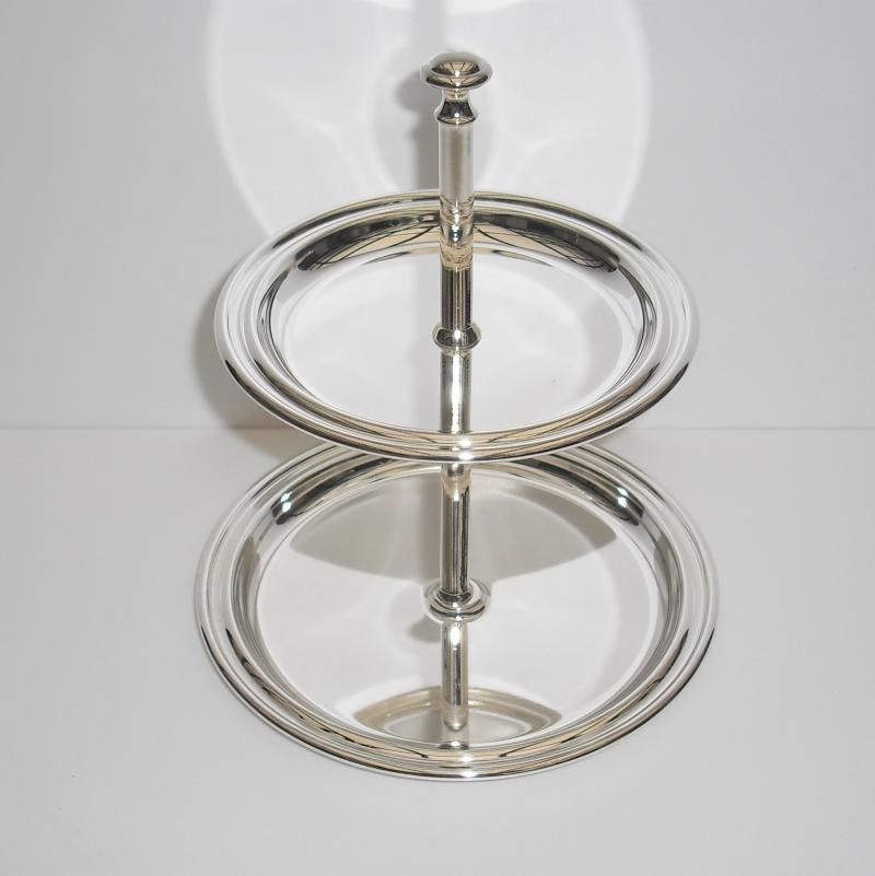 Etagere 16 cm hoch versilbert