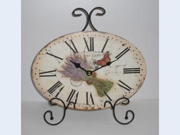 Uhr mit Lavendel Motiv