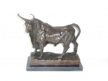 Stier aus Bronze 21 cm hoch