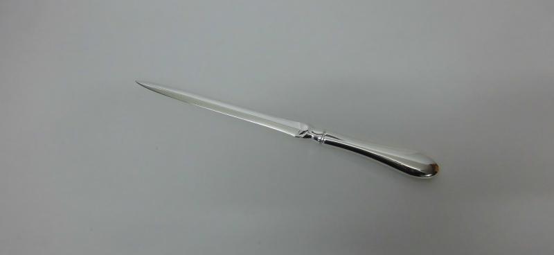 Brieföffner versilbert 23 cm lang