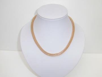 Halskette Collier Meshkette goldfarbig 43 cm