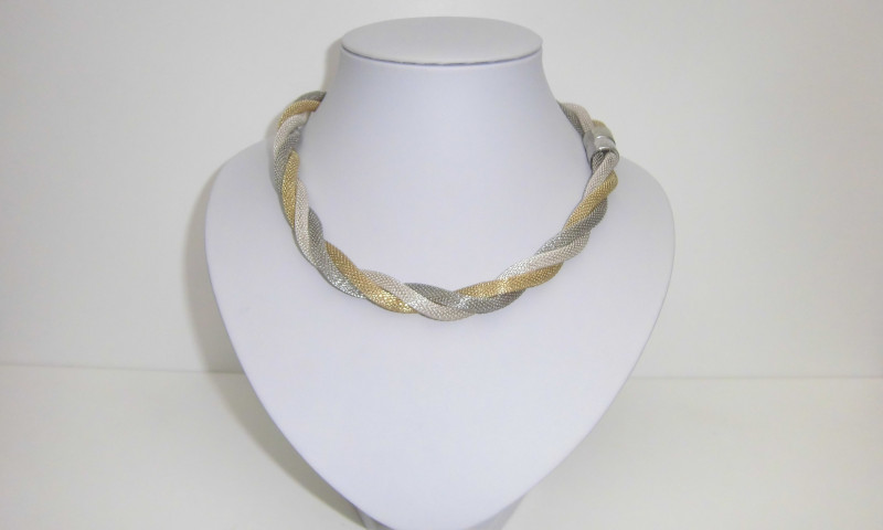 Halskette Collier Meshkette 45 cm lang