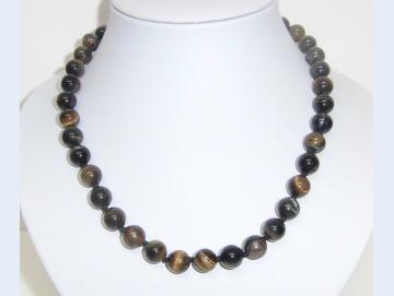 Edelsteinkette Tigerauge 46 cm lang