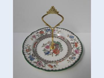 Gebäckschale Etagere einstufig Copeland Spode Chinese Rose gebraucht
