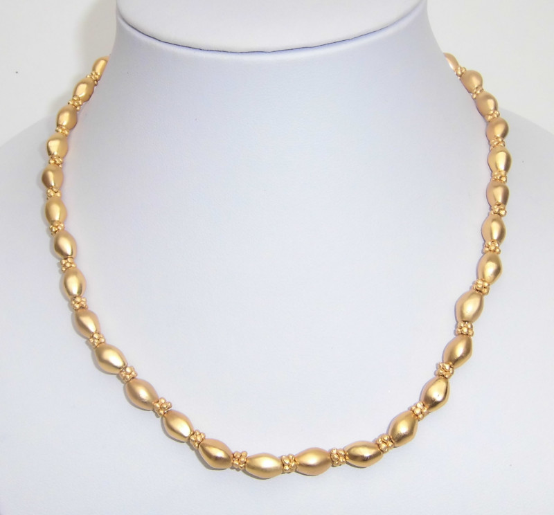 Halskette Collier vergoldet 43 cm lang