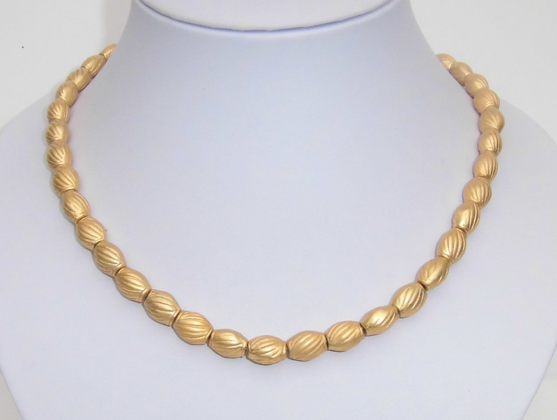 Halskette Collier vergoldet 45 cm lang