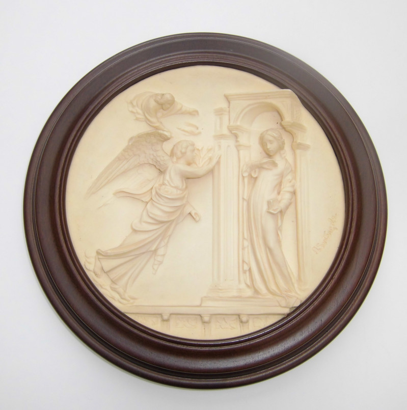Relief Wandteller von Alberto Santangela gebraucht