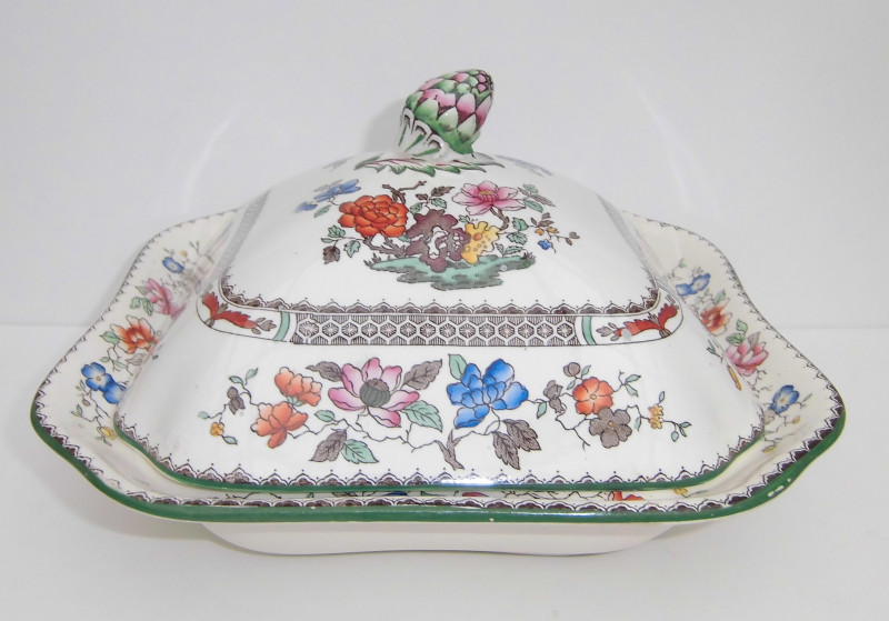 Schüssel mit Deckel Copeland Spode Chinese Rose gebraucht