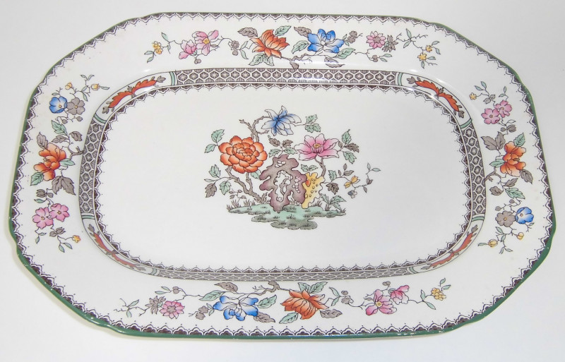 Servierplatte Copeland Spode Chinese Rose 26 cm gebraucht